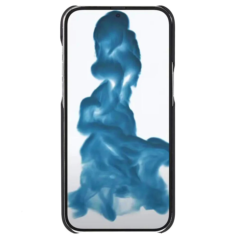 For iPhone 15 Pro Max Rubberized Cell Phone Case Scratch-resistant PC Protective Phone Cover - Black - 4