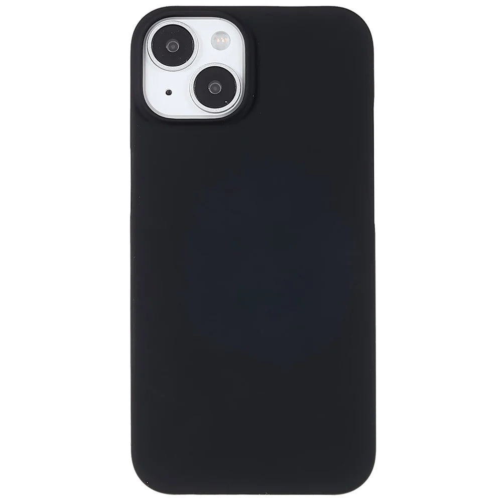 Rubberized Cell Phone Case for iPhone 15 , Scratch-resistant PC Protective Phone Cover - Black - 2