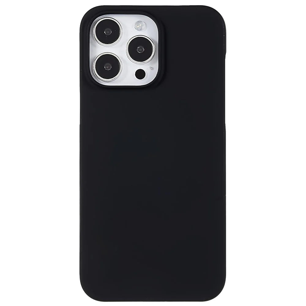 Protective Phone Case for iPhone 15 Pro , Anti-scratch Rubberized Hard PC Back Cover - Black - 2