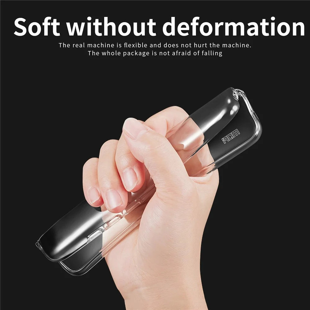 MOFI Flexible TPU Clear Phone Case for iPhone 15 Plus , Anti-scratch Phone Back Cover - 5