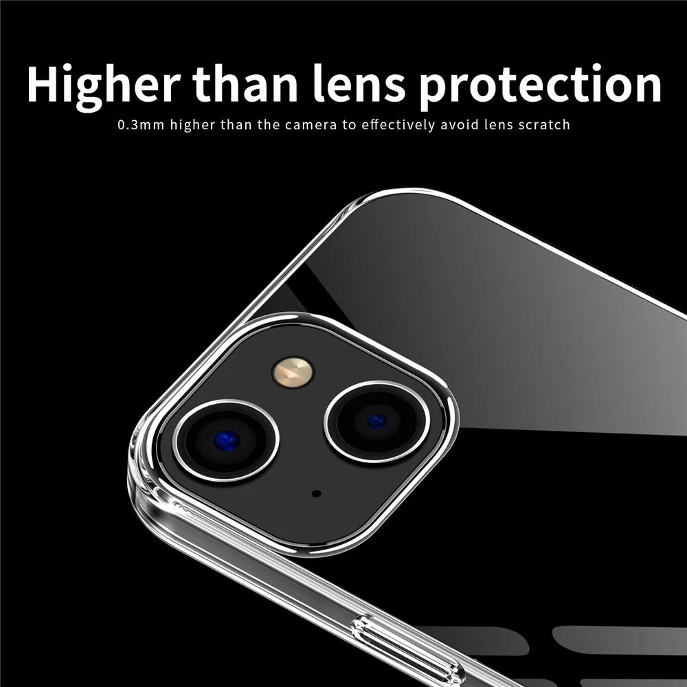 MOFI Flexible TPU Clear Phone Case for iPhone 15 Plus , Anti-scratch Phone Back Cover - 7