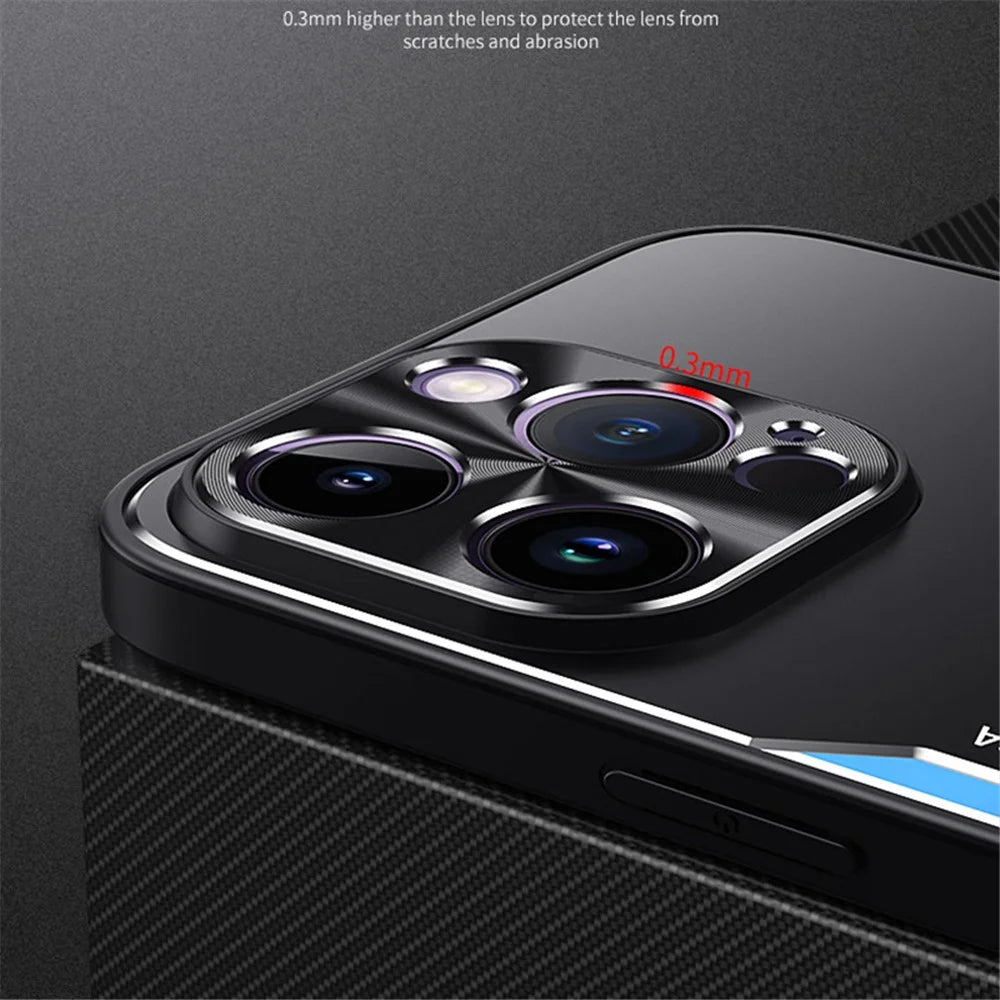 For iPhone 12 Pro Shockproof Cell Phone Shell Anti-dust Aluminium Alloy + TPU Phone Case Cover - Blue - 2