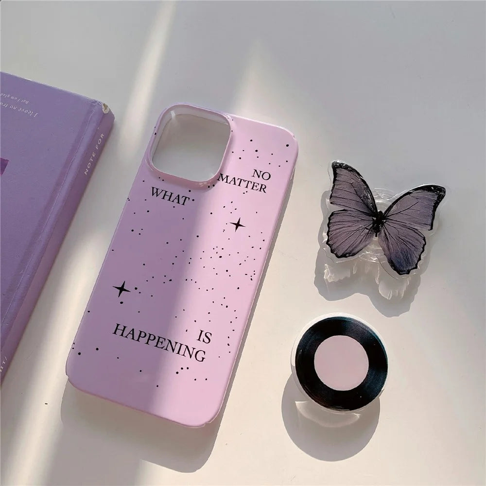 For iPhone 12 Pro Max 6.7 inch Hard PC Phone Case Pattern Printing Protective Glossy Phone Shell - Splash-Ink - 3