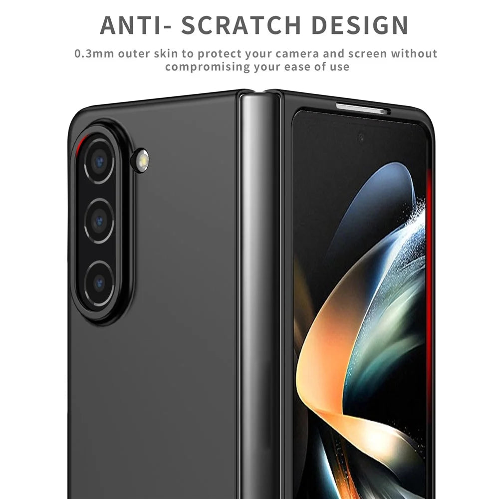 For Samsung Galaxy Z Fold5 5G Hard PC Anti-drop Cover Folding Phone Protective Case - Black - 5