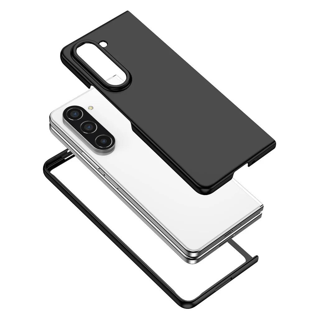 For Samsung Galaxy Z Fold5 5G Hard PC Anti-drop Cover Folding Phone Protective Case - Black - 6