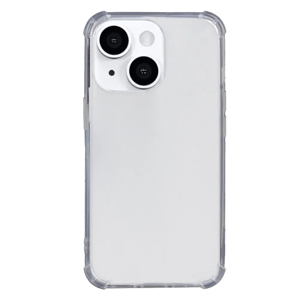 TPU Protective Case for iPhone 15 Transparent Four Corners Drop Resistant Phone Cover - 1