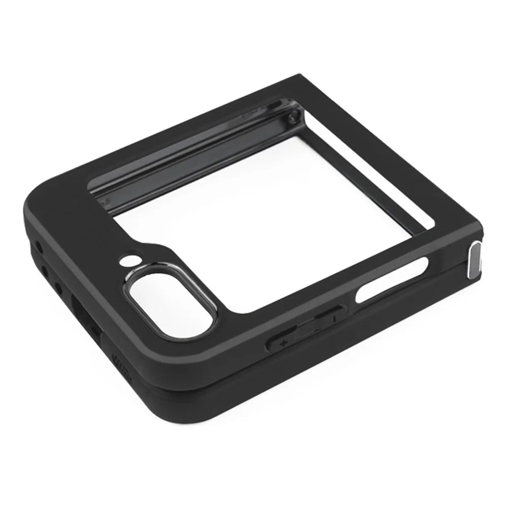 Phone Case for Samsung Galaxy Z Flip5 5G , Shockproof Phone Cover TPU + PC Transparent Shell - 5