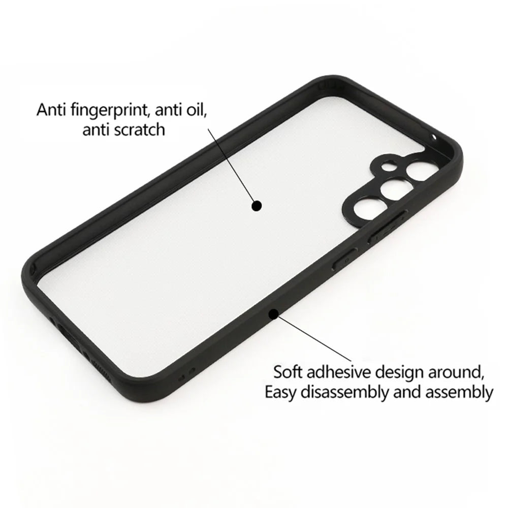 For Samsung Galaxy A34 5G Lightweight Transparent Phone Cover TPU + Hard PC Mobile Phone Case - 7