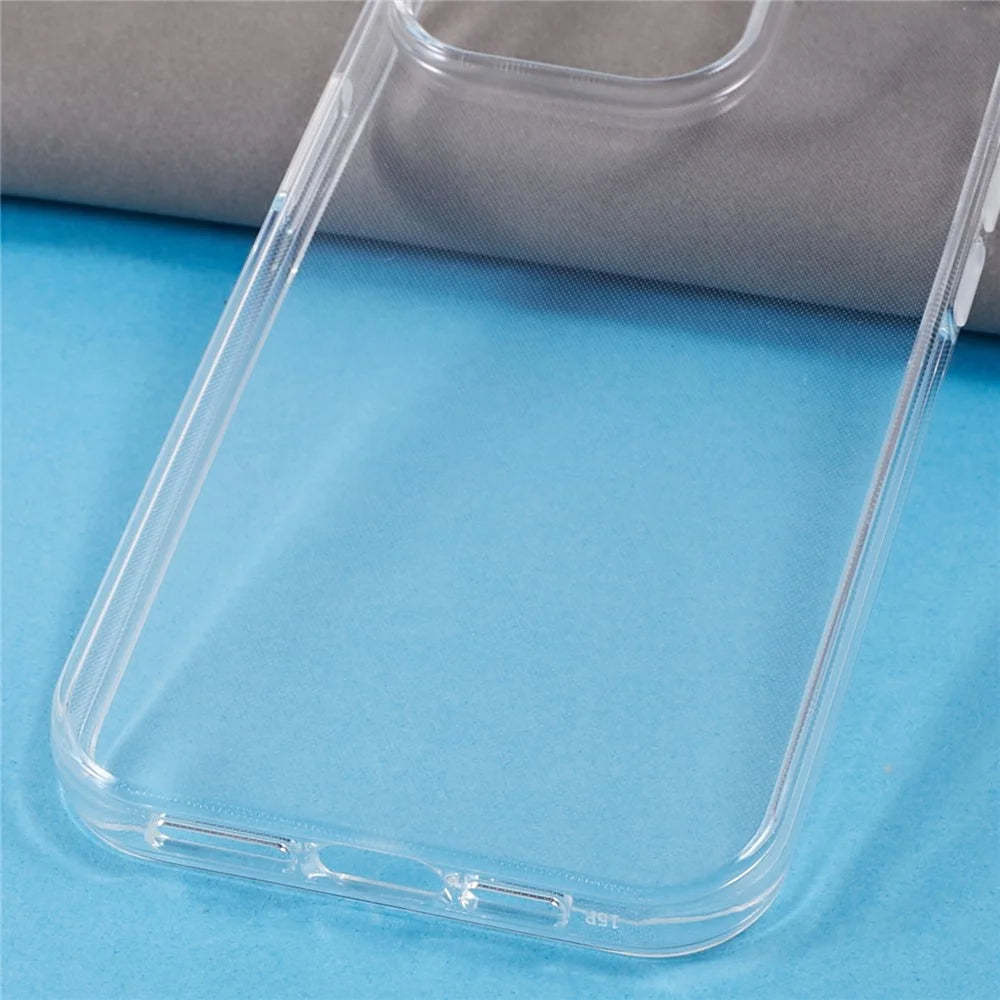 For iPhone 15 Pro Shockproof Clear TPU Smartphone Shell Case Anti-Scratch Phone Back Cover - 5