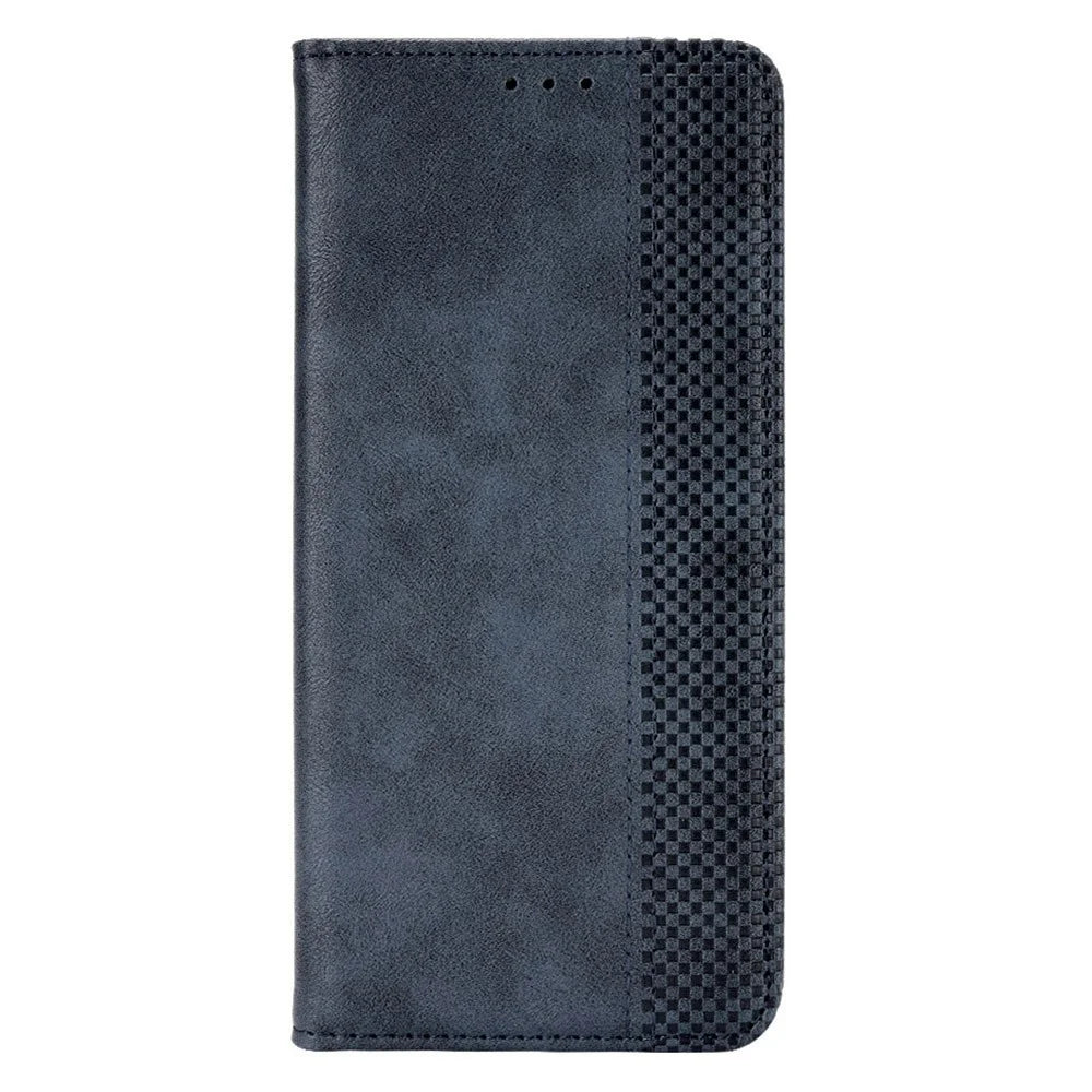 For Infinix Note 30 4G / X6833B / X6716B Magnetic Closing Phone Shell Retro PU Leather Cover Stand Wallet Shell - Blue - 5