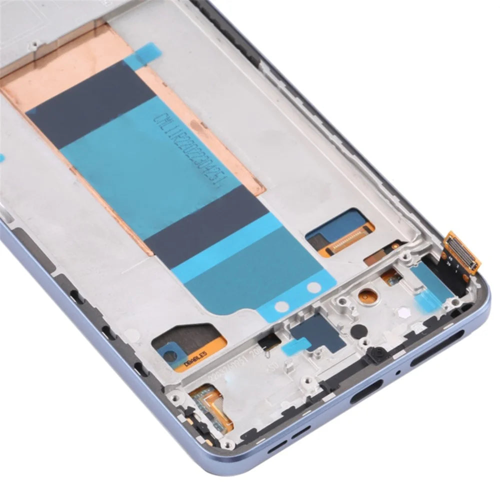 For Xiaomi Redmi K40S 5G / Poco F4 5G Grade C OLED Screen and Digitizer Assembly + Frame Repair Part (without Logo) - Blue - 5