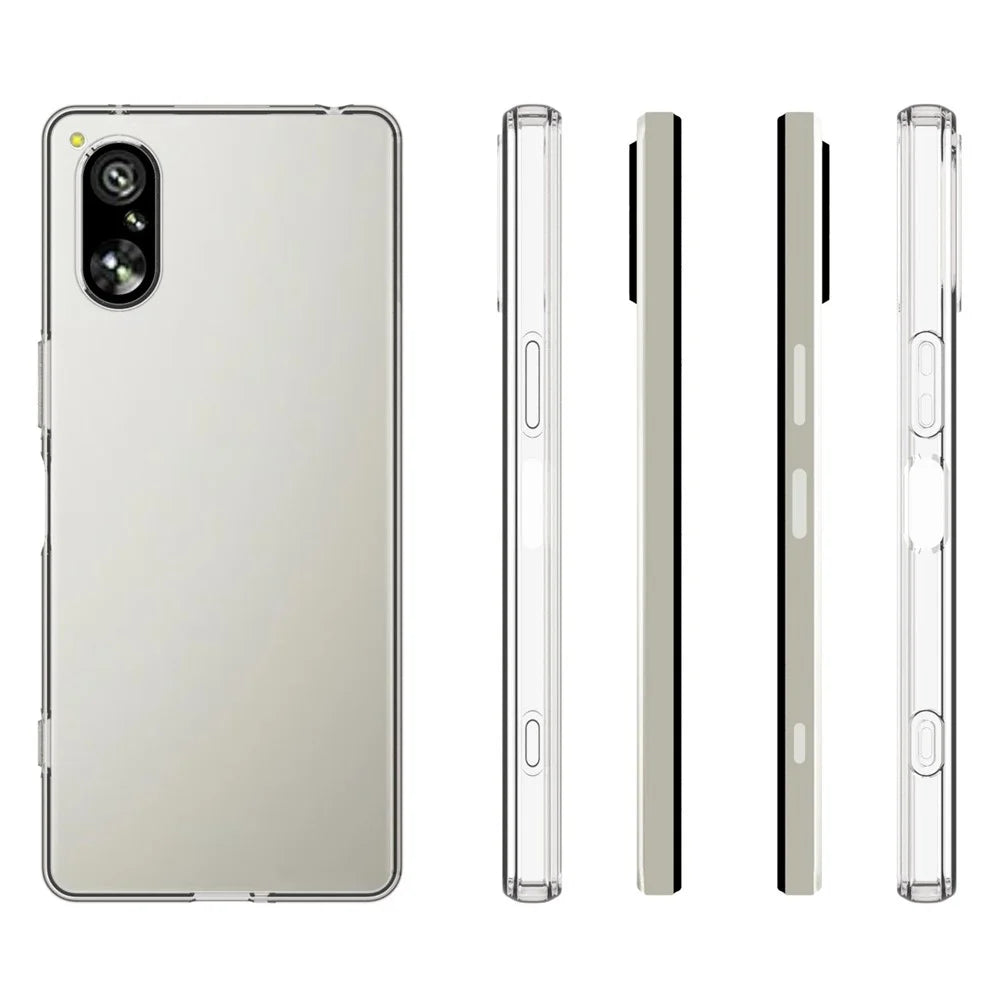 10Pcs / Pack For Sony Xperia 5 V Clear Flexible TPU Case Inner Watermark-Free Texture Mobile Phone Cover - 7