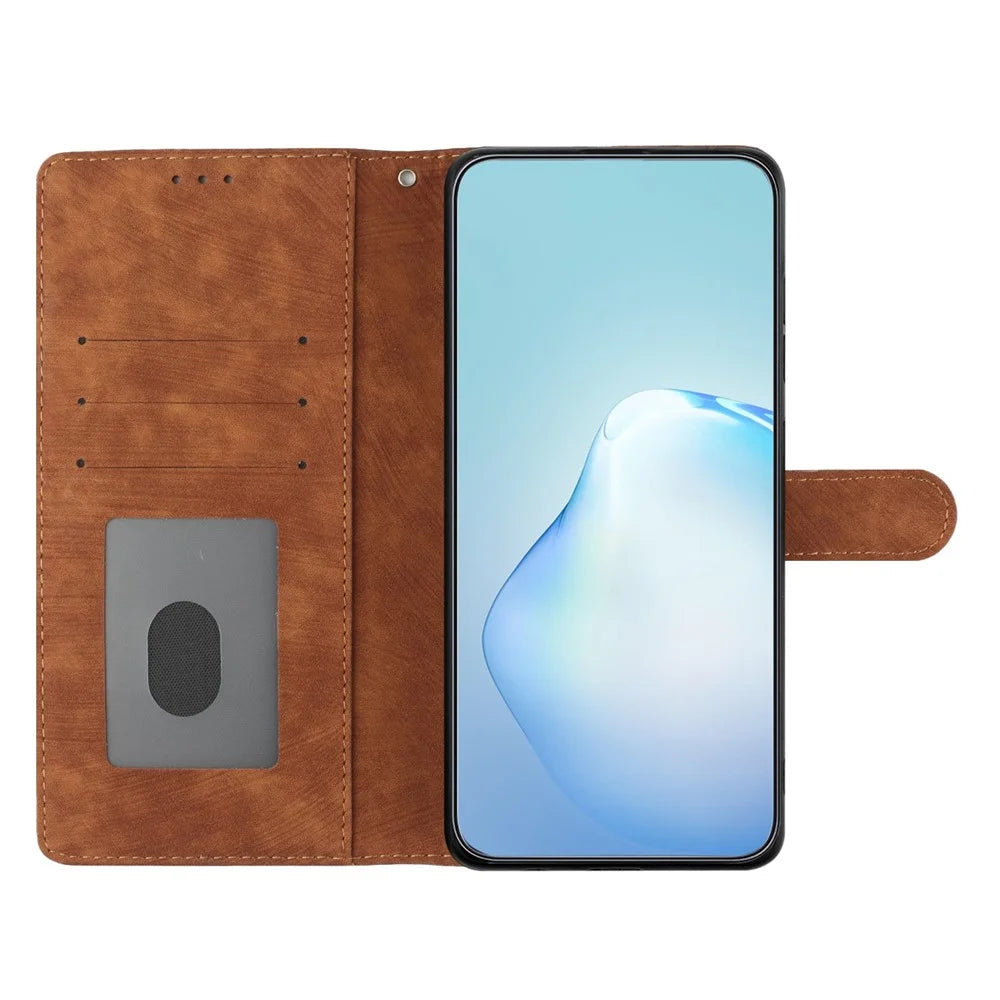 For Samsung Galaxy A25 5G (Global) (161.0 x 76.5 x 8.3mm) PU Leather Wallet Cover Stand Phone Case - Brown - 3