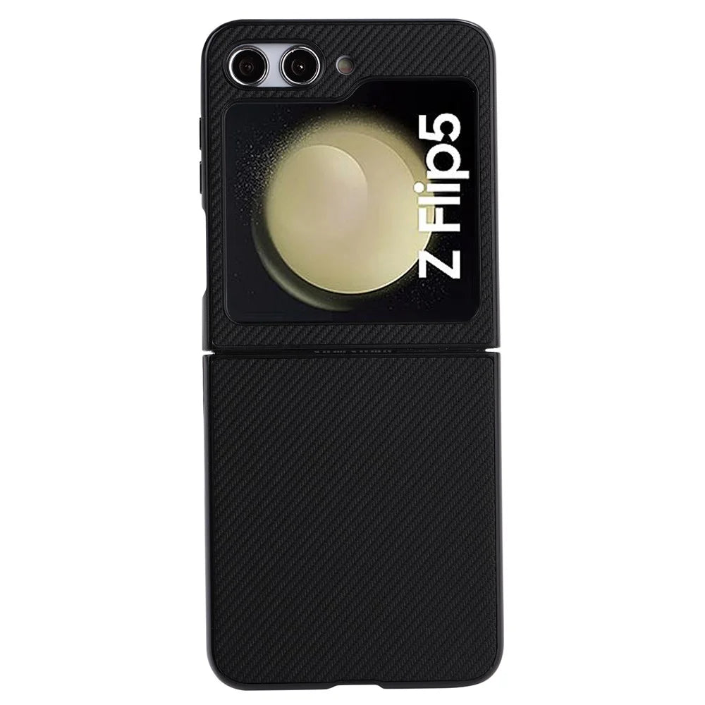 VILI TC Series Slim Phone Case for Samsung Galaxy Z Flip5 5G , PU Leather Coated PC+TPU Protective Cover - 1