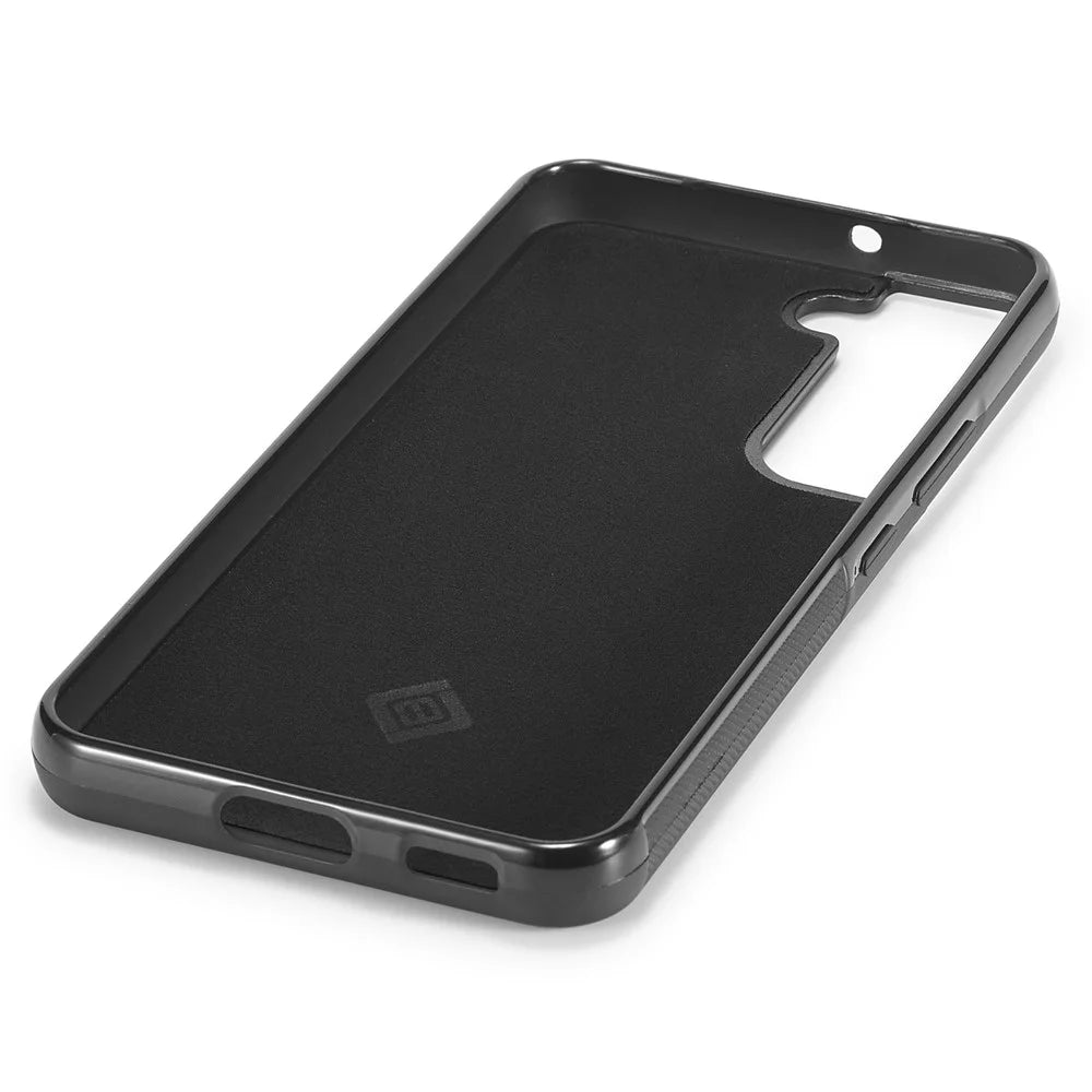 LC.IMEEKE For Samsung Galaxy S21 4G / 5G Carbon Fiber Texture Case PU Leather Coated TPU+EVA Fall Resistant Phone Cover - 4