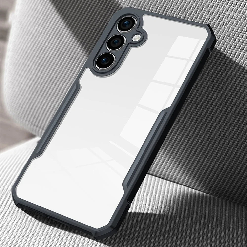 XUNDD For Samsung Galaxy S23 FE Acrylic+TPU Protective Phone Cover Drop-proof Case - Black - 2