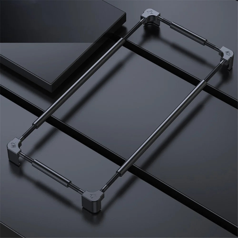 For iPhone 13 6.1 inch Anti-Collision Phone Edge Cover Frame Protector Hard Metal Cell Phone Bumper Case - 2
