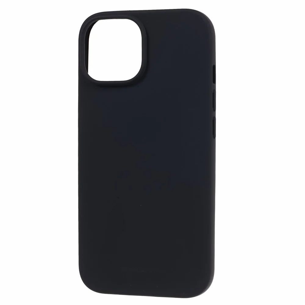 MERCURY GOOSPERY SOFT FEELING Series For iPhone 15 Plus Matte Phone Case Soft TPU Anti-scratch Back Cover - Black - 3
