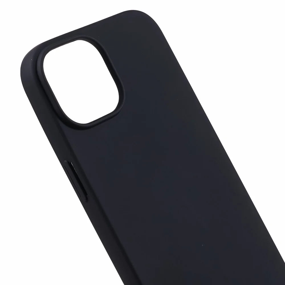 MERCURY GOOSPERY SOFT FEELING Series For iPhone 15 Plus Matte Phone Case Soft TPU Anti-scratch Back Cover - Black - 7