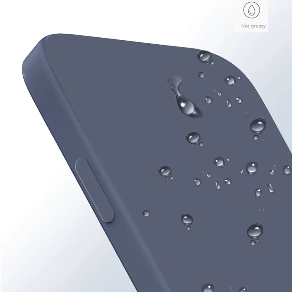 Rubberized Phone Case for iPhone 15 , Fiber Lining Straight Edge Anti-Scratch TPU Phone Cover - Black - 2