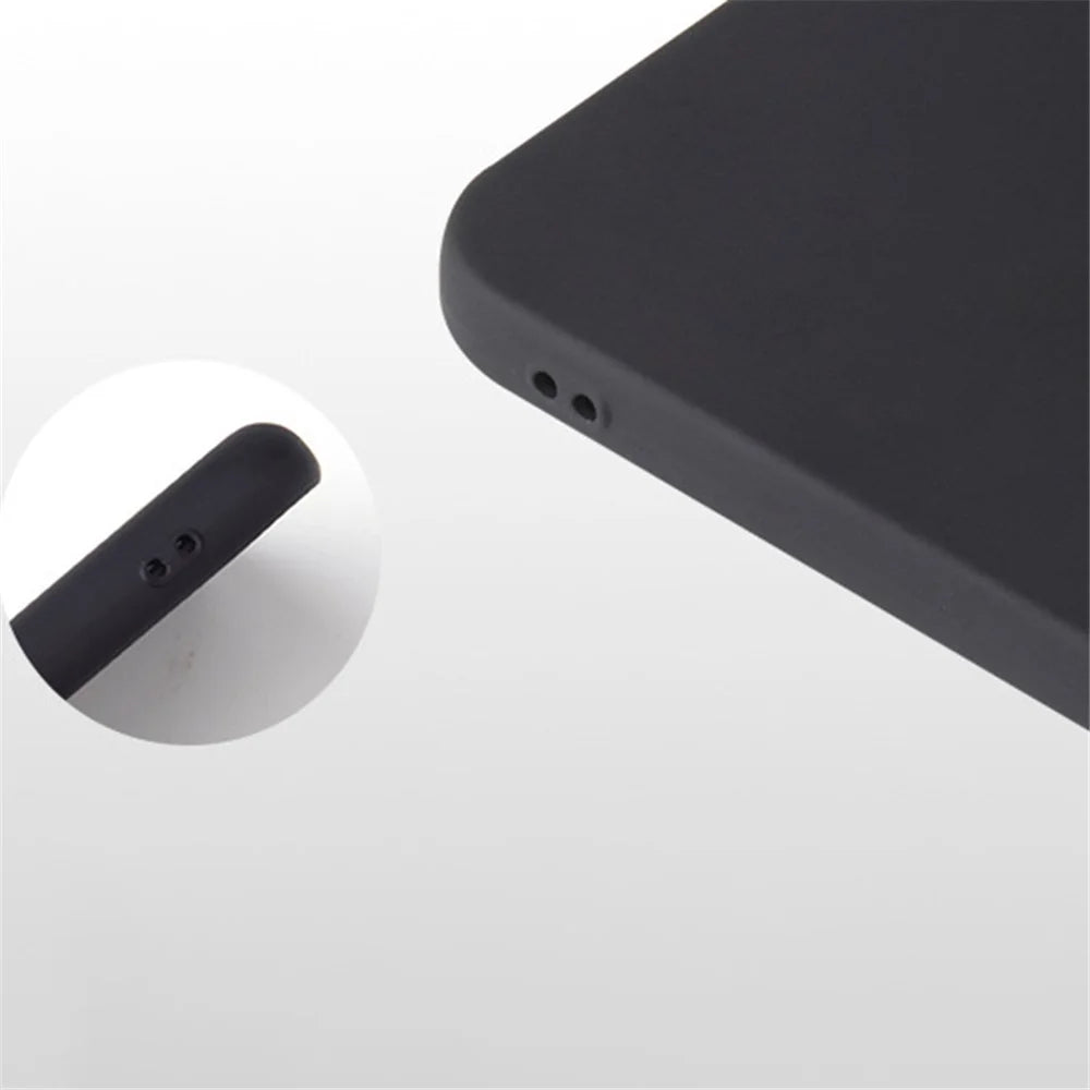 For iPhone 15 Matte Textured TPU Shell Shockproof Protection Mobile Phone Case - Black - 3