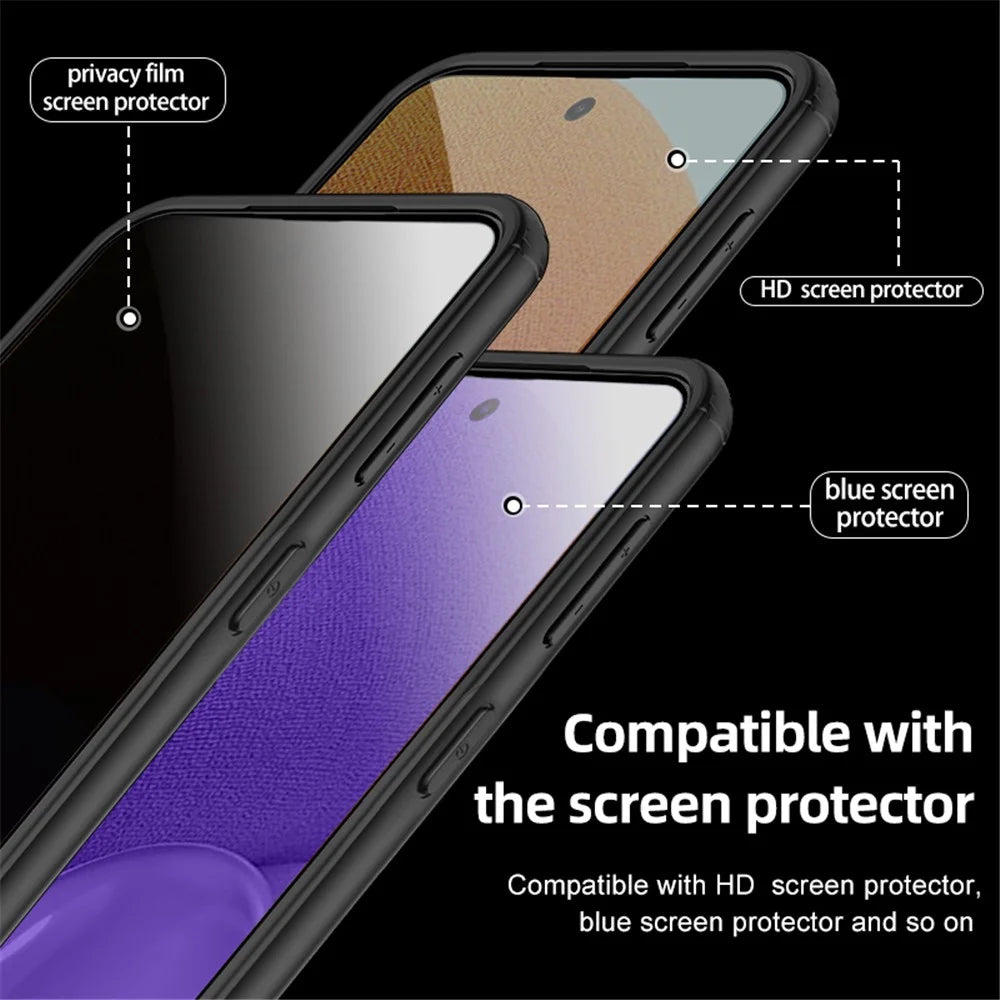 For Samsung Galaxy S23 FE PC+TPU Phone Case Airbag Protection Anti-drop Phone Cover - Transparent - 2