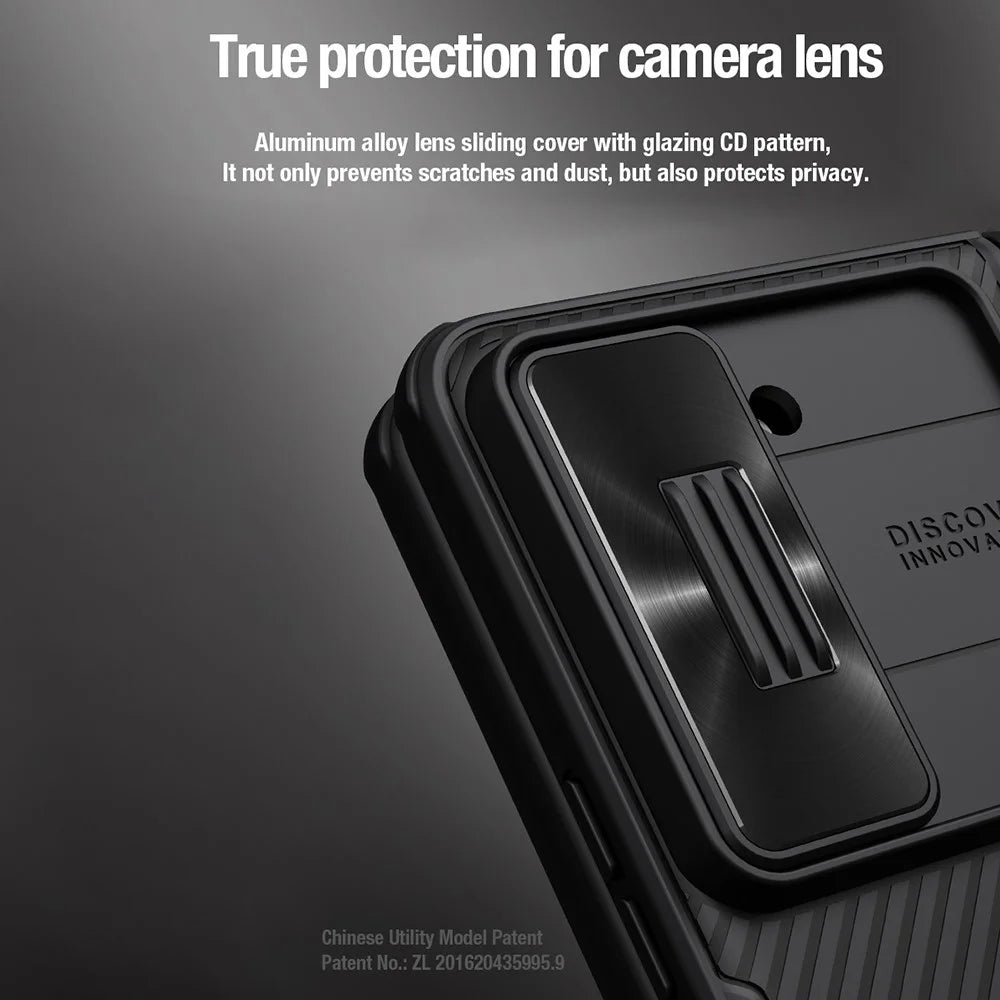 NILLKIN CamShield Fold Case for Samsung Galaxy Z Fold5 5G TPU+PC Phone Cover Kickstand Shell with Pen Slot - Green - 7