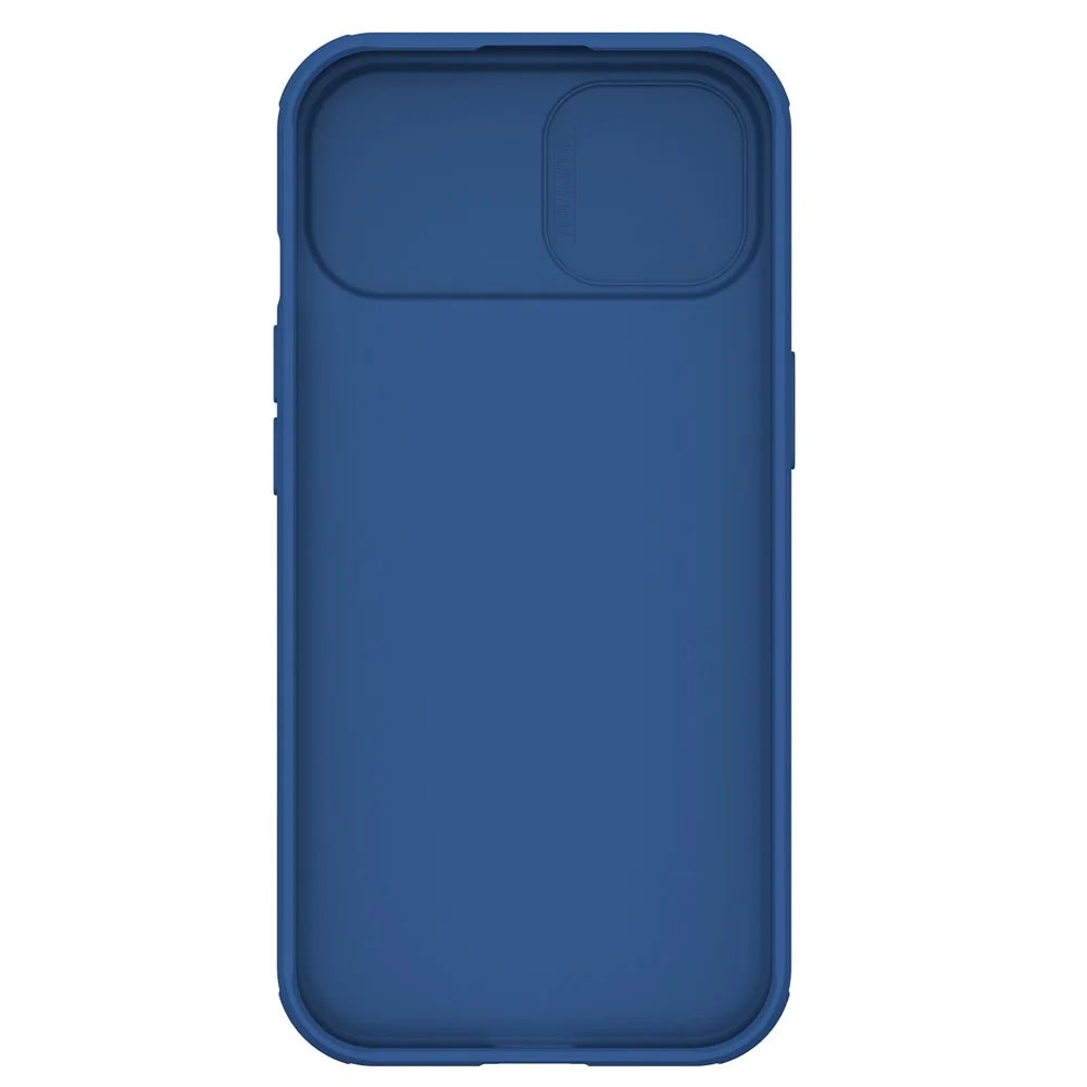 NILLKIN CamShield Pro Series for iPhone 15 Plus Anti-scratch Phone Case Slide Camera Shield PC+TPU Cover - Blue - 3