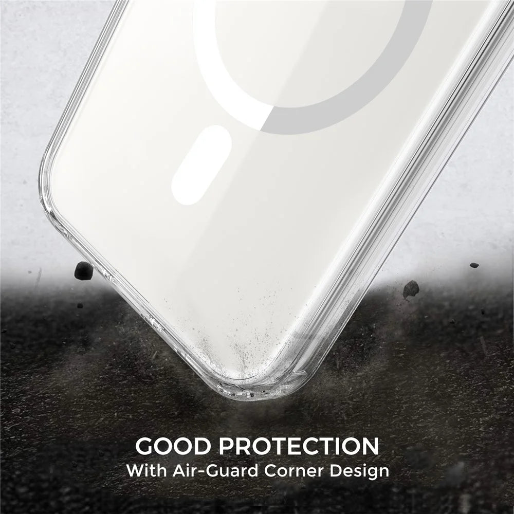AHASTYLE PC06 Phone Cover for iPhone 13 mini , HD Clear PC + TPU Case Compatible with MagSafe - 3
