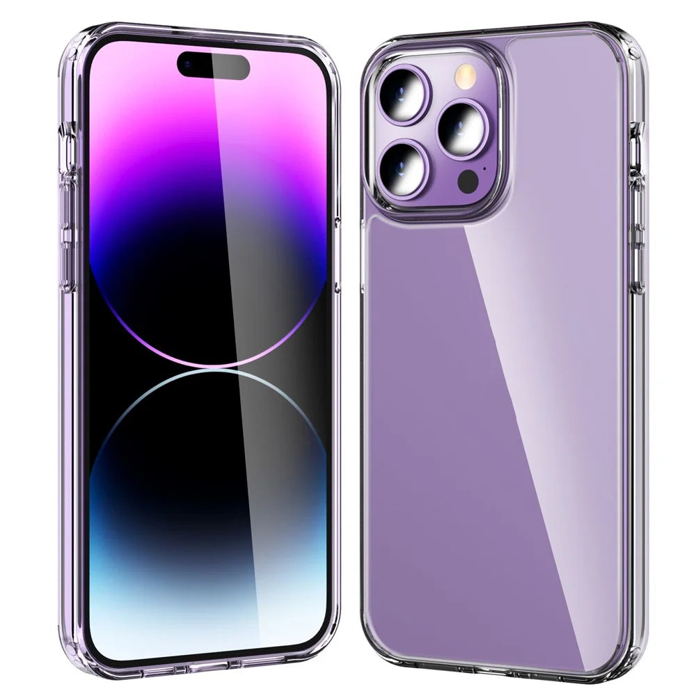 AHASTYLE PC06 Shockproof Phone Cover for iPhone 14 Pro Max , HD Clear PC + TPU Smartphone Case - 1