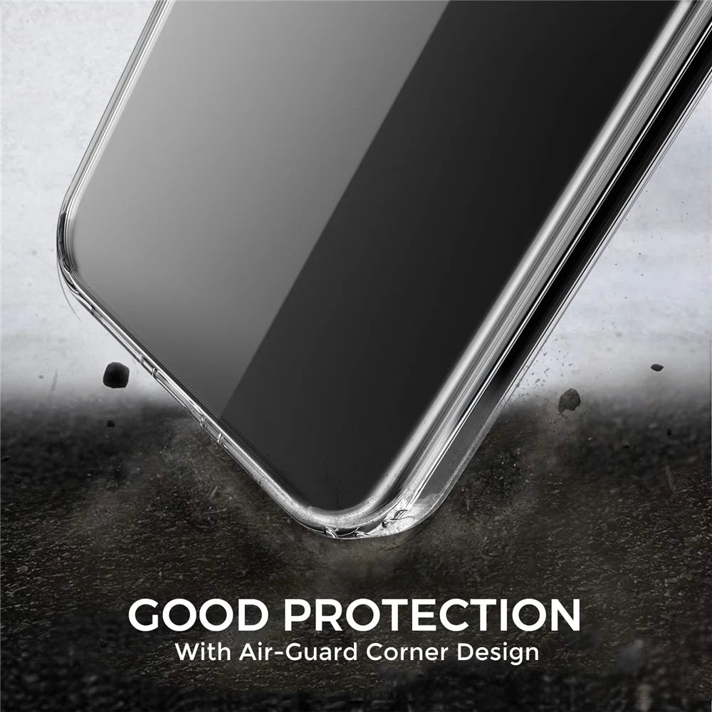 AHASTYLE PC06 Shockproof Phone Cover for iPhone 14 Pro Max , HD Clear PC + TPU Smartphone Case - 4