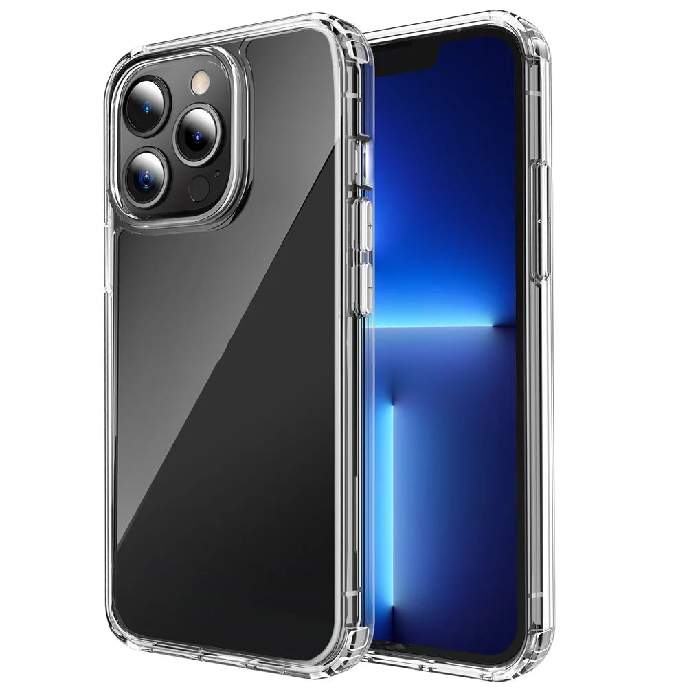 AHASTYLE PC06 For iPhone 13 Pro Max Dustproof Shell Anti-Scratch Smartphone Case Clear PC + TPU Cover - 1