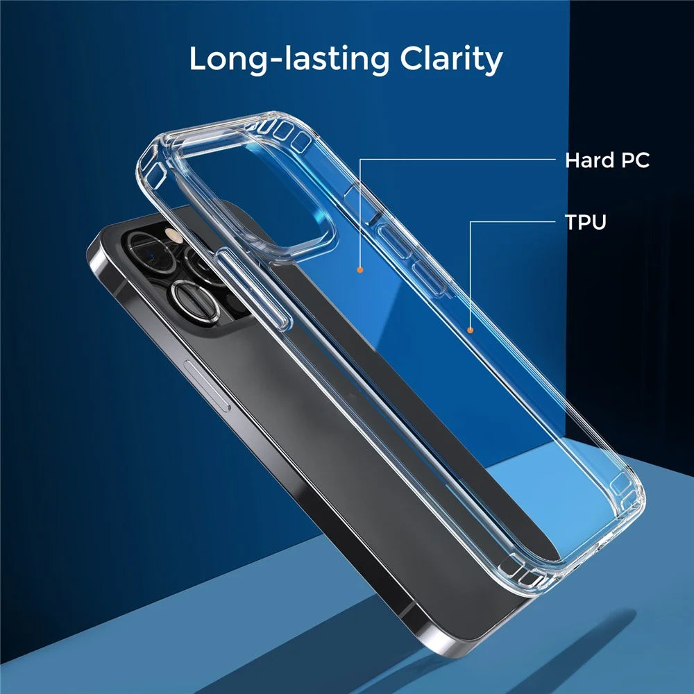 AHASTYLE PC06 For iPhone 13 Pro PC + TPU Cover HD Clear Shell Dustproof Mobile Phone Case - 2