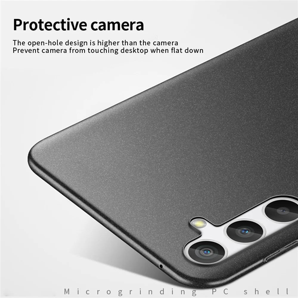 MOFI Shield Matte Series for Samsung Galaxy S23 FE Slim-Fit Mobile Phone Case PC Phone Cover - Black - 4