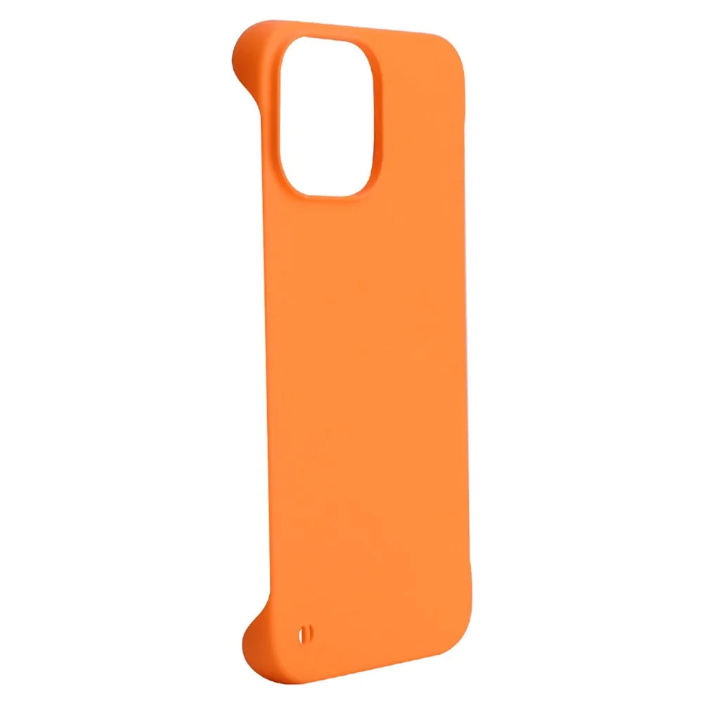 ENKAY HAT PRINCE Phone Case for iPhone 15 Plus , Rubberized Matte Hard PC Frameless Back Cover - Orange - 2