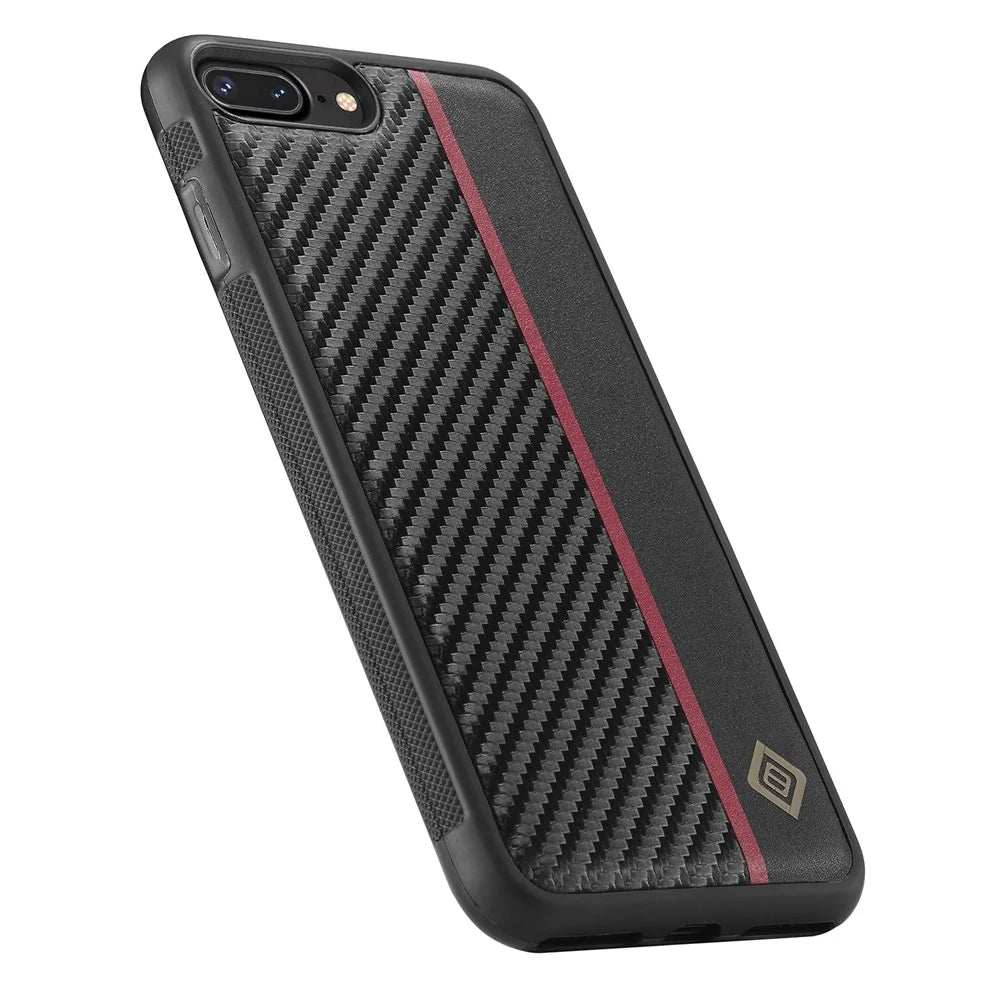 LC.IMEEKE For iPhone 7 / 8 / SE (2020) / SE (2022) PU Leather+TPU+EVA Case Carbon Fiber Texture Mobile Phone Cover - 6
