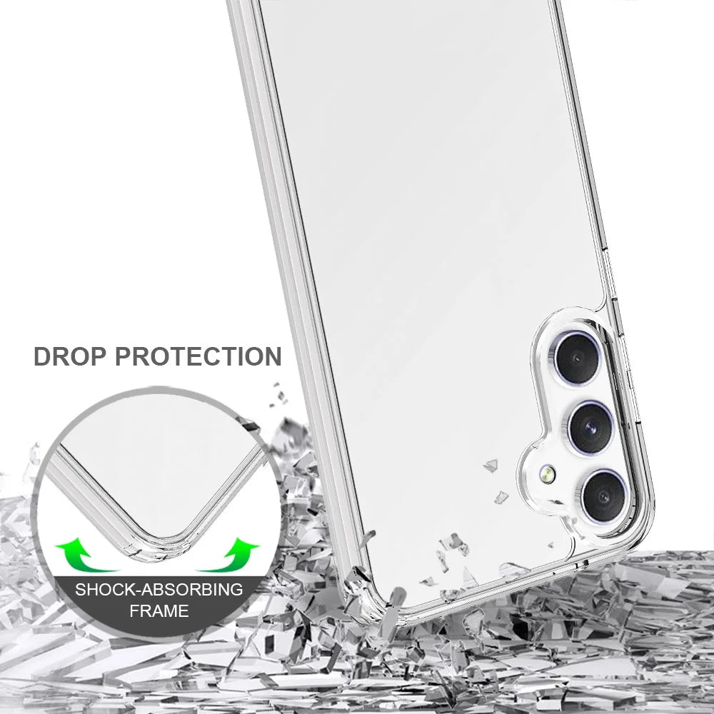 For Samsung Galaxy S23 FE Super Transparent Cell Phone Case Acrylic + TPU Hybrid Phone Cover - 3