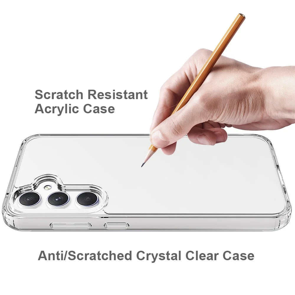 For Samsung Galaxy S23 FE Super Transparent Cell Phone Case Acrylic + TPU Hybrid Phone Cover - 4
