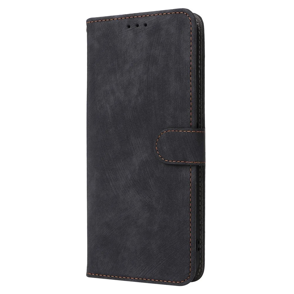 For Ulefone Note 15 Wallet Phone Case Anti-Scratch RFID Blocking Leather Cover with Strap - Black - 6