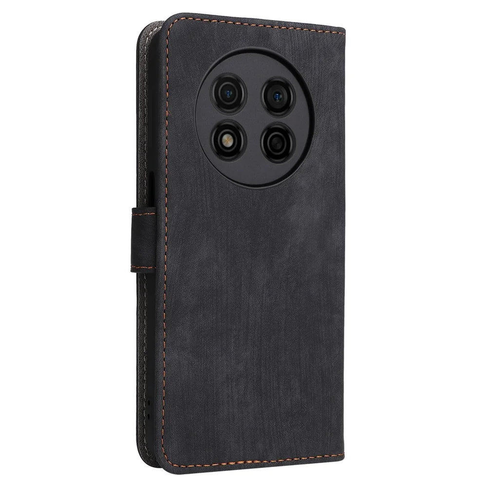 For Ulefone Note 15 Wallet Phone Case Anti-Scratch RFID Blocking Leather Cover with Strap - Black - 7