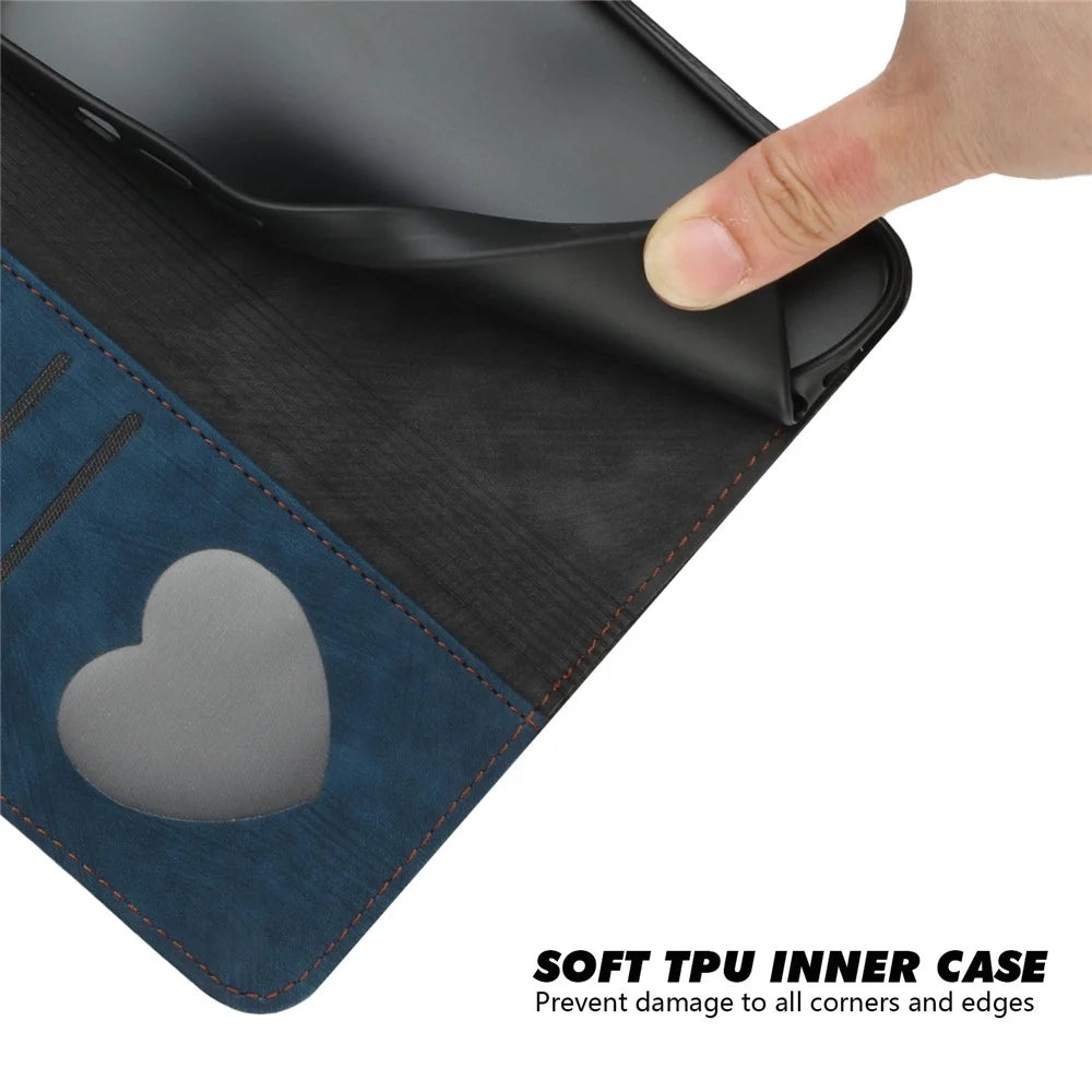 YX0020 For iPhone 15 Pro Max Anti-drop PU Leather Phone Case Flip Wallet Stand Cover with Strap - Sapphire - 4