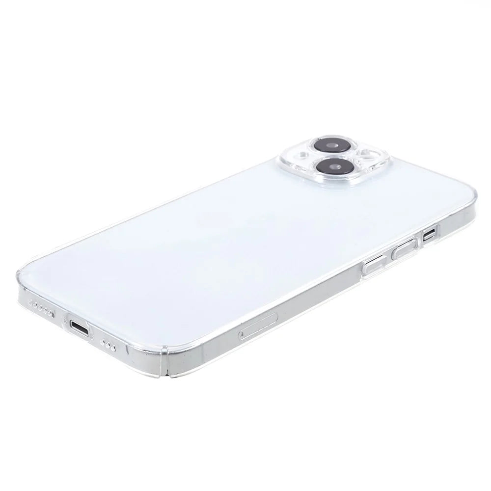 100PCS For iPhone 13 Clear Plastic Cell Phone Cover Slim-Fit Hard Phone Case HD Transparent Shell - 4