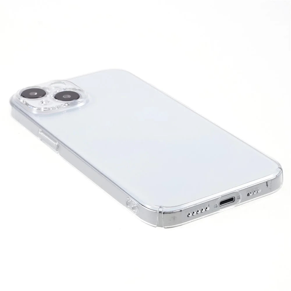 100PCS For iPhone 13 Clear Plastic Cell Phone Cover Slim-Fit Hard Phone Case HD Transparent Shell - 5