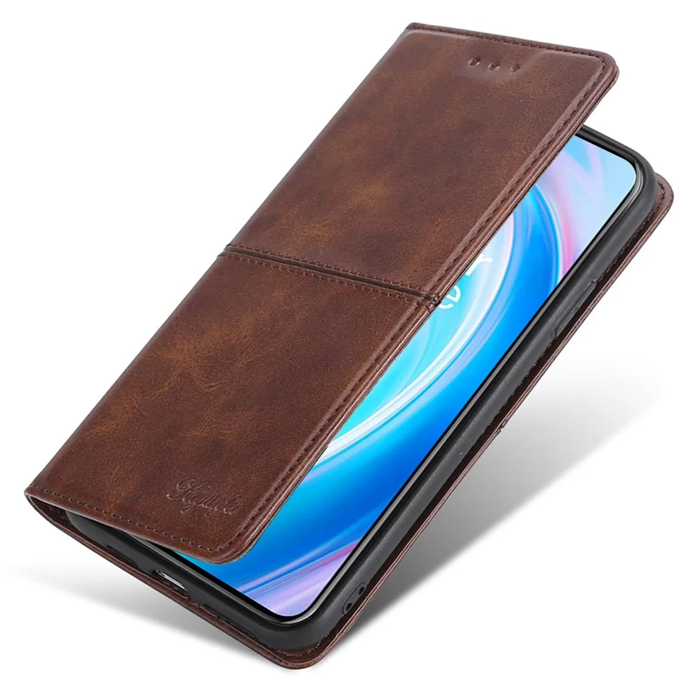 For iPhone 15 Pro Max Cowhide Texture Phone Cover PU Leather Stand Case with Card Slots - Black - 4