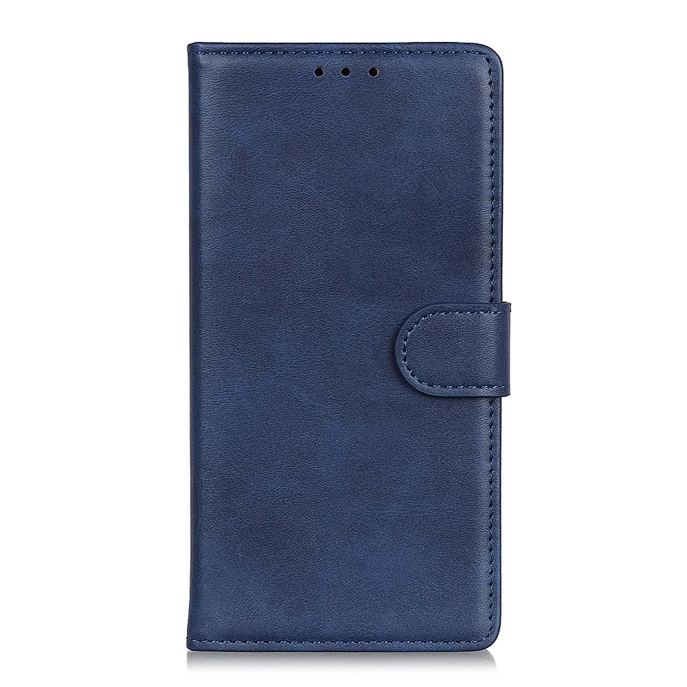 PU Leather Phone Case for Nothing Phone (2) , Cowhide Texture Wallet Full Protection Stand Cover - Blue - 5