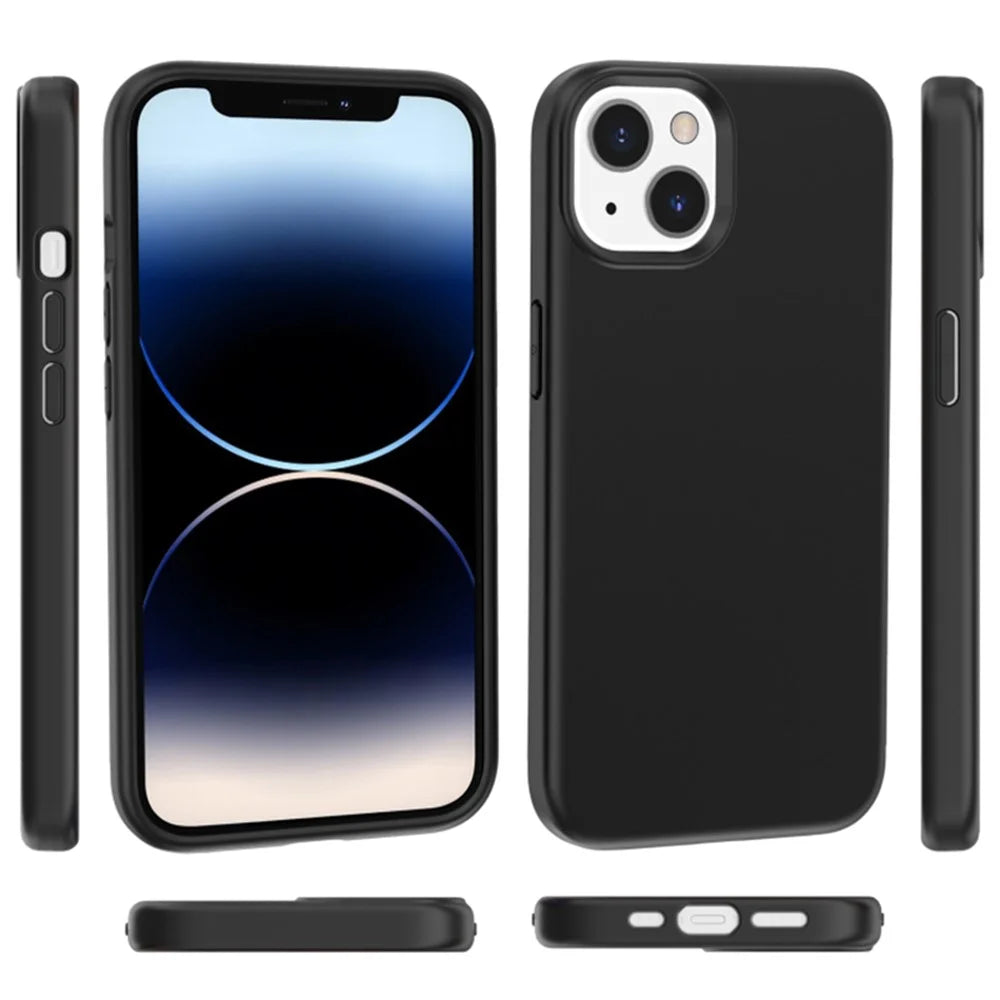 For iPhone 15 Plus Mobile Phone Case TPU+PC Shell Thickened Skin-touch Feeling Cell Phone Cover - 7