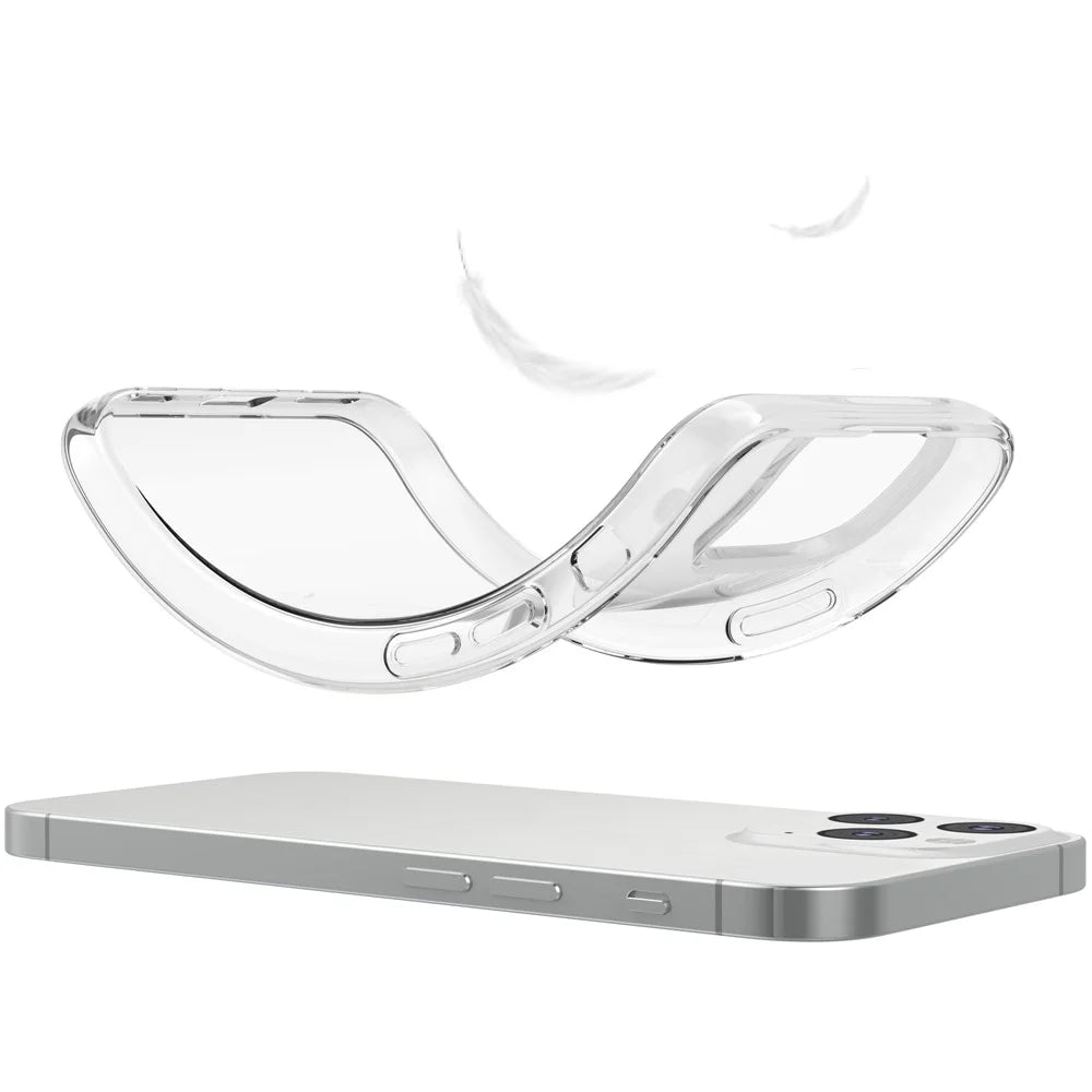 For iPhone 15 Plus Anti-drop Clear TPU Phone Case with 2.5D Arc Edge Tempered Glass Screen Film - 4