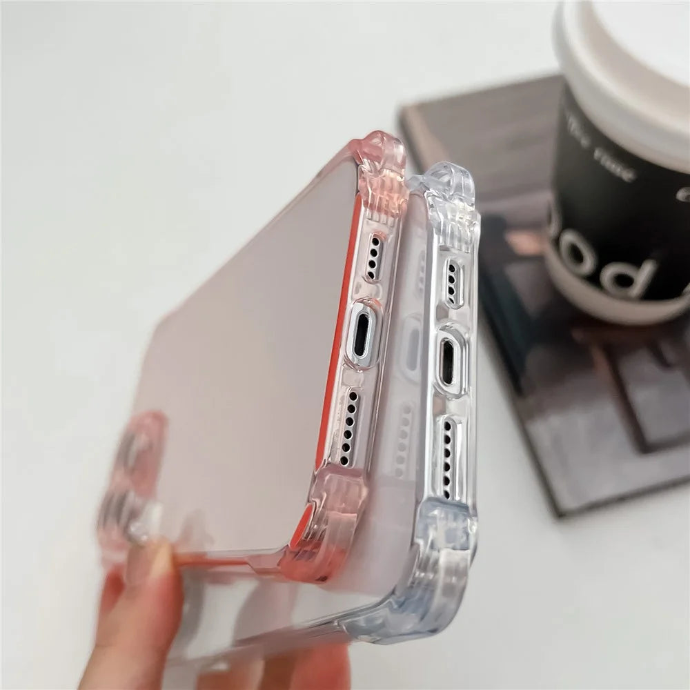 For iPhone 15 Pro Anti-drop Four Corner Phone Cover Slim-Fit TPU Case Drop Protection Cell Phone Shell - Purple - 4