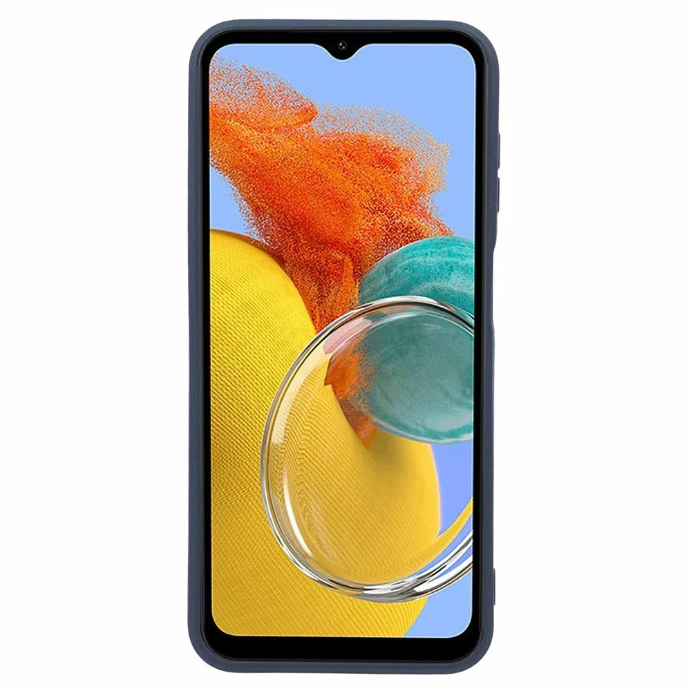Double-Sided Matte TPU Cover for Samsung Galaxy M14 5G , Anti-scratch Cell Phone Case - Navy Blue - 2