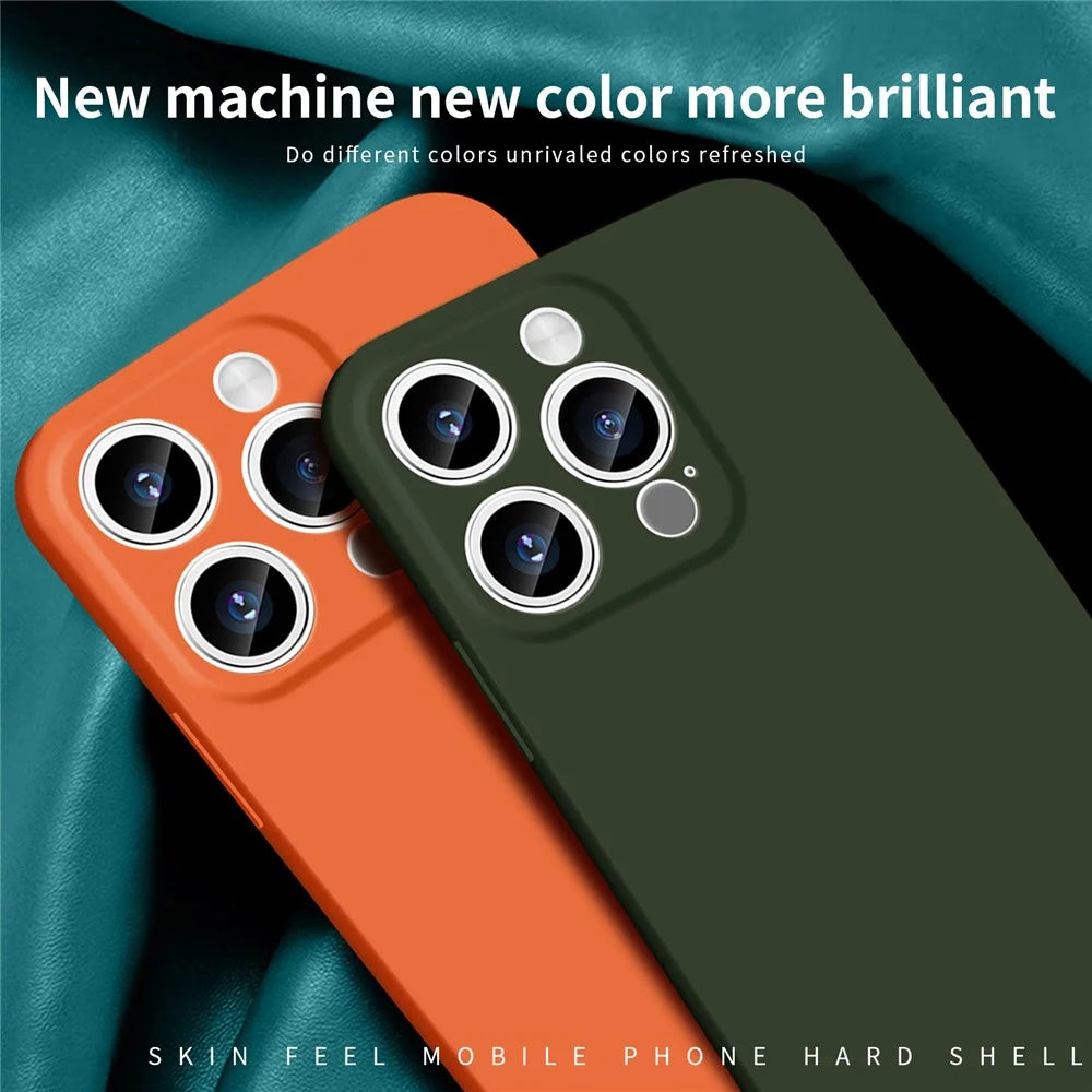 MOFI JK Qin Series Acrylic+TPU Matte Phone Case for iPhone 15 Pro Skin-Touch Shockproof Cover - Black - 3